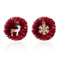 Shangjie OEM joyas Christmas 2021 New Arrival Fashion Earrings for Women Sequins Ball Christmas Statement Earrings